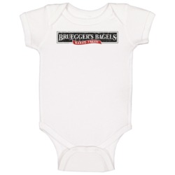 Bruegger's Bagels Cool Popular Food Restaurant Brand Logo Gift Baby On Bruegger's Bagels Cool Popular Food Restaurant Brand Logo Gift Baby On