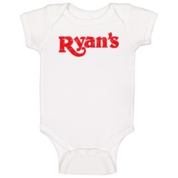 Ryan's Cool Popular Food Drink Restaurant Brand Logo Gift Baby One Pie Ryan's Cool Popular Food Drink Restaurant Brand Logo Gift Baby One Pie