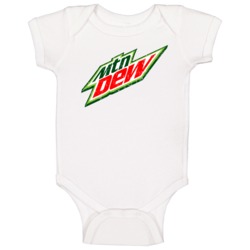 Mountain Dew Cool Popular Food Drink Restaurant Brand Logo Gift Baby O