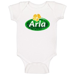 Arla Cool Popular Food Drink Restaurant Brand Logo Gift Baby One Piece Arla Cool Popular Food Drink Restaurant Brand Logo Gift Baby One Piece