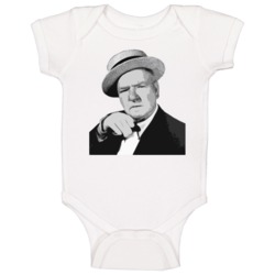 Wc Fields Classic Icon Baby One Piece Wc Fields Classic Icon Baby One Piece