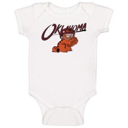 University Ou Sooners Garfield Cartoon Ncaa Football Baby One Piece University Ou Sooners Garfield Cartoon Ncaa Football Baby One Piece