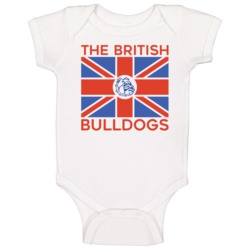 The British Bulldog Wrestling Wwf Baby One Piece The British Bulldog Wrestling Wwf Baby One Piece