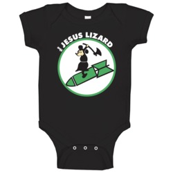 Jesus Lizard Mouse On Bomb Original Baby One Piece Jesus Lizard Mouse On Bomb Original Baby One Piece