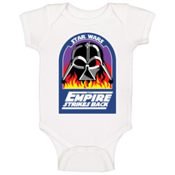 Star Wars Tesb Vader In Flames Baby One Piece Star Wars Tesb Vader In Flames Baby One Piece