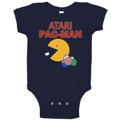 Pac Man Vintage Video Game Baby One Piece Pac Man Vintage Video Game Baby One Piece