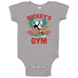 Walt Disney Mickey Mouse Gym Bodybuilder Tourist Punk Rock Baby One Pi Walt Disney Mickey Mouse Gym Bodybuilder Tourist Punk Rock Baby One Pi