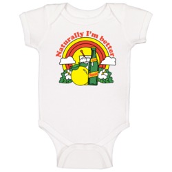 70s Naturally I'm Better Squirt Soda Deadstock Baby One Piece 70s Naturally I'm Better Squirt Soda Deadstock Baby One Piece