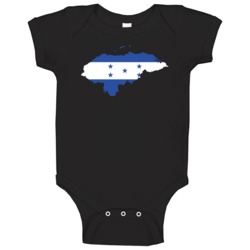 Honduras Country Flag Silhouette Patriotic Nationality Baby One Piece Honduras Country Flag Silhouette Patriotic Nationality Baby One Piece