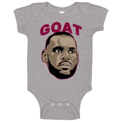 Lebron James Cleveland Basketball Player Goat Fan Baby One Piece