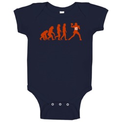 Mitch Trubisky Evolution Style Chicago Football Fan Baby One Piece Mitch Trubisky Evolution Style Chicago Football Fan Baby One Piece