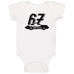 1967 Porsche 911 S Vintage Car Year Baby One Piece 1967 Porsche 911 S Vintage Car Year Baby One Piece