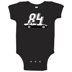 1984 Chevrolet Corvette C4 350 Vintage Car Year Fan Baby One Piece 1984 Chevrolet Corvette C4 350 Vintage Car Year Fan Baby One Piece