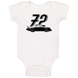 1972 Porsche 911 Carrera 2 7 Rs Vintage Car Year Baby One Piece 1972 Porsche 911 Carrera 2 7 Rs Vintage Car Year Baby One Piece
