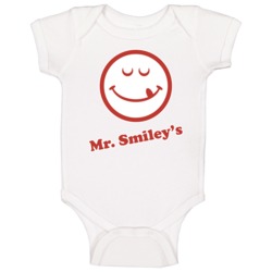 Mr Smiley's American Beauty Fictional Restaurant Logo Baby One Piece Mr Smiley's American Beauty Fictional Restaurant Logo Baby One Piece