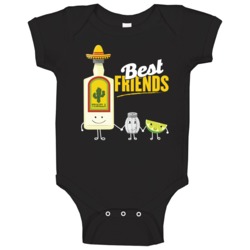 Best Friends Tequila Salt Lime Baby One Piece Best Friends Tequila Salt Lime Baby One Piece