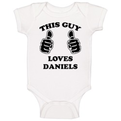 This Guy Loves Daniels Funny Name Cool Baby One Piece This Guy Loves Daniels Funny Name Cool Baby One Piece
