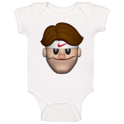 Roger Federer Face Emoji Tennis Player Fan Baby One Piece Roger Federer Face Emoji Tennis Player Fan Baby One Piece