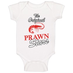 The Original Prawn Stars Funny Foodie Baby One Piece The Original Prawn Stars Funny Foodie Baby One Piece