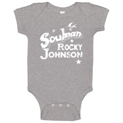 Soulman Rocky Johnson Wrestler Dwayne The Rock Baby One Piece Soulman Rocky Johnson Wrestler Dwayne The Rock Baby One Piece