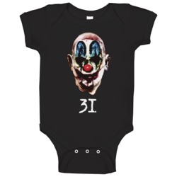 Rob Zombies 31 Scary Movie Poster Halloween Baby One Piece Rob Zombies 31 Scary Movie Poster Halloween Baby One Piece