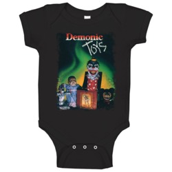 Demonic Toys Scary Movie Halloween Baby One Piece Demonic Toys Scary Movie Halloween Baby One Piece