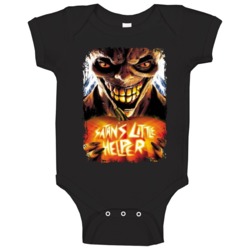 Satans Little Helper Scary Movie Halloween Baby One Piece Satans Little Helper Scary Movie Halloween Baby One Piece