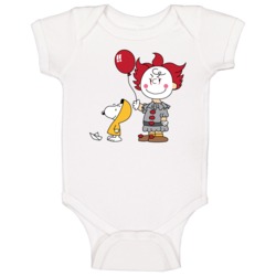 Snoopy Charlie Brown Penuts Pennywise Steven King's It Parody Fan Baby Snoopy Charlie Brown Penuts Pennywise Steven King's It Parody Fan Baby