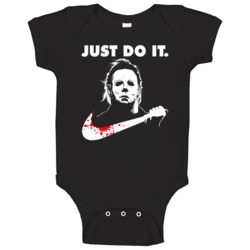 Just Do It Halloween Michael Myers Logo Parody Retro Horror Film Fan B Just Do It Halloween Michael Myers Logo Parody Retro Horror Film Fan B