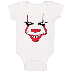 It Pennywise Clown Face Halloween Scary Stephen King Movie Baby One Pi It Pennywise Clown Face Halloween Scary Stephen King Movie Baby One Pi