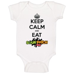 Keep Calm And Eat Sour Patch Kids Candy Baby One Piece Keep Calm And Eat Sour Patch Kids Candy Baby One Piece