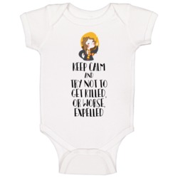 Keep Calm And Try Not To Get Killed Hermione Harry Potter Baby One Pie Keep Calm And Try Not To Get Killed Hermione Harry Potter Baby One Pie
