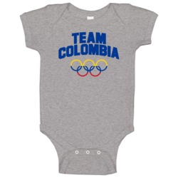 Team Colombia Winter Olympics Pyeongchang 2018 Baby One Piece Team Colombia Winter Olympics Pyeongchang 2018 Baby One Piece