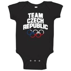 Team Czech Republic Winter Olympics Pyeongchang 2018 Baby One Piece Team Czech Republic Winter Olympics Pyeongchang 2018 Baby One Piece