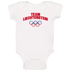 Team Liechtenstein Winter Olympics Pyeongchang 2018 Baby One Piece Team Liechtenstein Winter Olympics Pyeongchang 2018 Baby One Piece