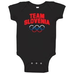 Team Slovenia Winter Olympics Pyeongchang 2018 Baby One Piece Team Slovenia Winter Olympics Pyeongchang 2018 Baby One Piece