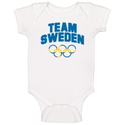 Team Sweden Winter Olympics Pyeongchang 2018 Baby One Piece Team Sweden Winter Olympics Pyeongchang 2018 Baby One Piece