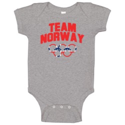 Team Norway Winter Olympics Pyeongchang 2018 Baby One Piece Team Norway Winter Olympics Pyeongchang 2018 Baby One Piece