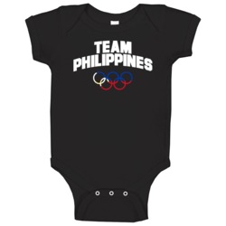 Team Philippines Winter Olympics Pyeongchang 2018 Baby One Piece Team Philippines Winter Olympics Pyeongchang 2018 Baby One Piece