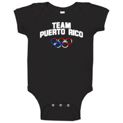 Team Puerto Rico Winter Olympics Pyeongchang 2018 Baby One Piece Team Puerto Rico Winter Olympics Pyeongchang 2018 Baby One Piece
