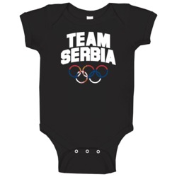 Team Serbia Winter Olympics Pyeongchang 2018 Baby One Piece Team Serbia Winter Olympics Pyeongchang 2018 Baby One Piece