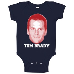 Tom Brady Face Big Head New England Football Player Fan Baby One Piece Tom Brady Face Big Head New England Football Player Fan Baby One Piece