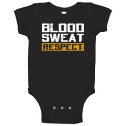 Blood Sweat Respect Gym Baby One Piece Blood Sweat Respect Gym Baby One Piece