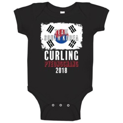 Team Flag South Korea Curling Pyeongchang 2018 Olympic Baby One Piece Team Flag South Korea Curling Pyeongchang 2018 Olympic Baby One Piece
