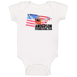 Jamie Anderson Usa Snowboarding 2018 Olympic Athelete Fan Baby One Pie Jamie Anderson Usa Snowboarding 2018 Olympic Athelete Fan Baby One Pie