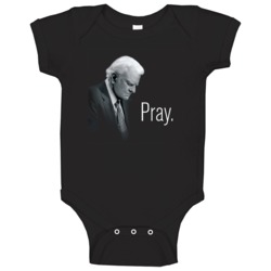 Billy Graham Pray Evangelist Memorial Baby One Piece Billy Graham Pray Evangelist Memorial Baby One Piece