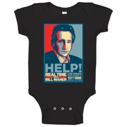 Real Time With Bill Maher Hope Style Poster Tv Show Fan Baby One Piece Real Time With Bill Maher Hope Style Poster Tv Show Fan Baby One Piece