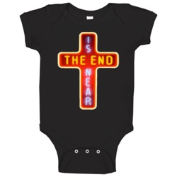 The Leftovers The End Is Near Glowing Cross Tv Show Fan Baby One Piece The Leftovers The End Is Near Glowing Cross Tv Show Fan Baby One Piece