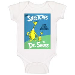 Original Book Cover The Sneetches And Other Stories Fan Baby One Piece Original Book Cover The Sneetches And Other Stories Fan Baby One Piece