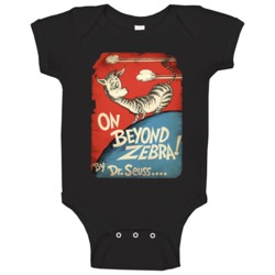 Book Cover On Beyond Zebra Fan Baby One Piece Book Cover On Beyond Zebra Fan Baby One Piece